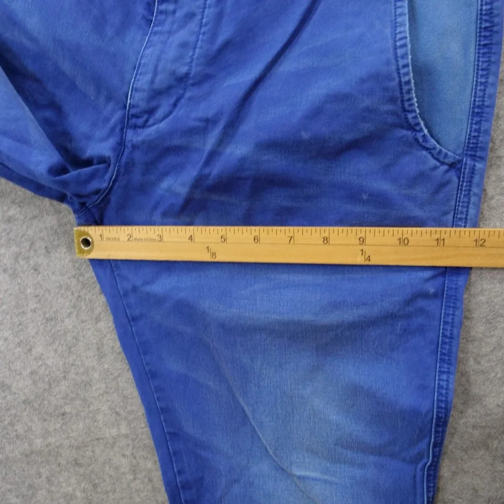 PRPS Goods Pants Mens 32 Blue Chino Straight Leg Cotton Twill Casual